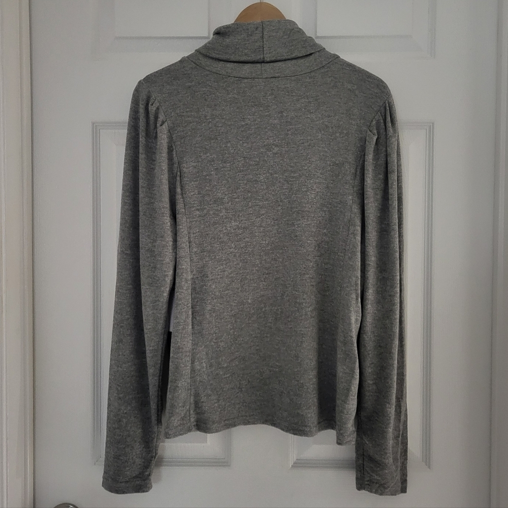 NWT Mexx Light Weight Women's Mock Neck Turtleneck Sweater Grey Size XL - Picture 3 of 11